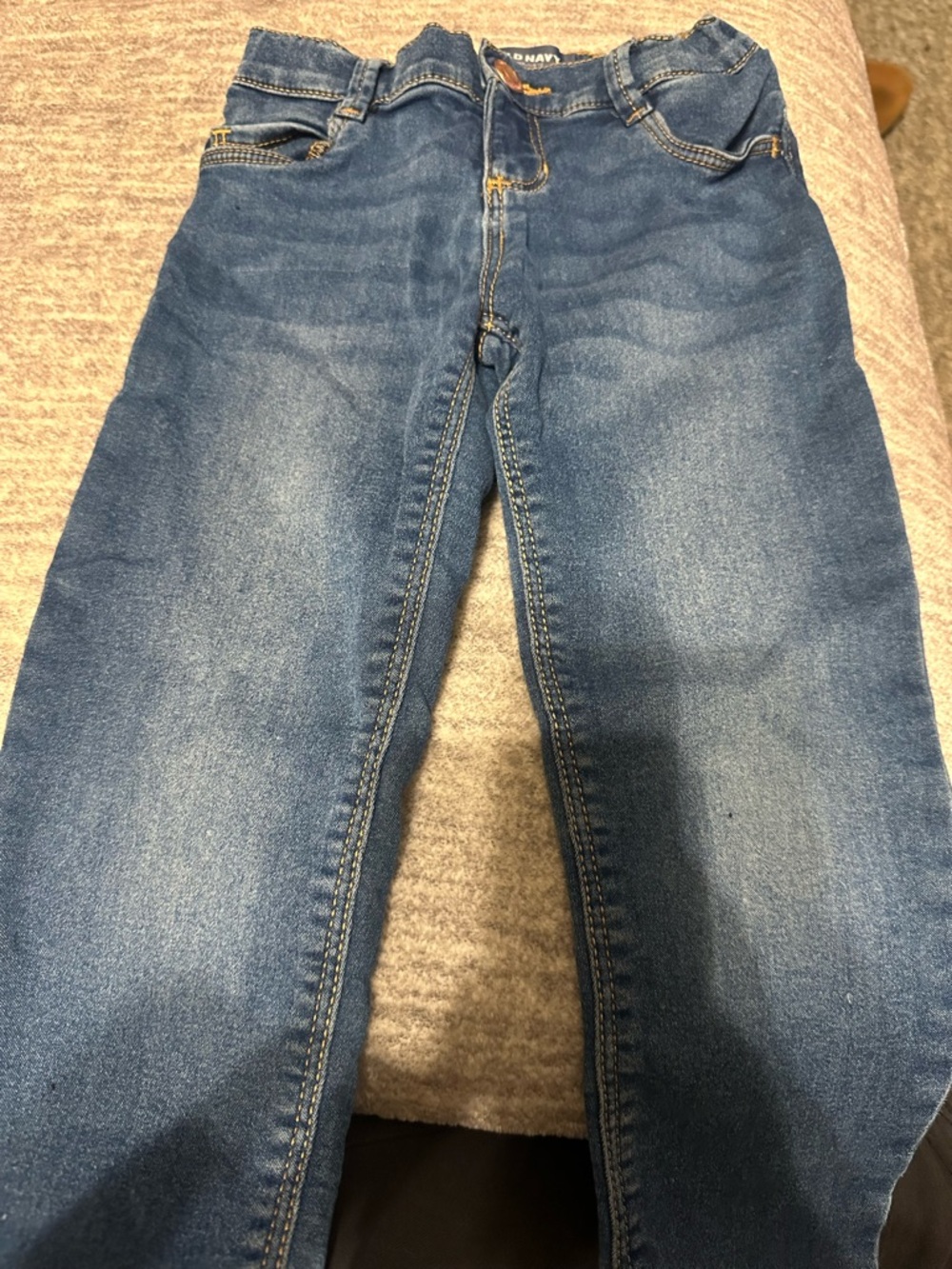 Old Navy Kids Dark Blue Denim Jeans with Contrast Stitching